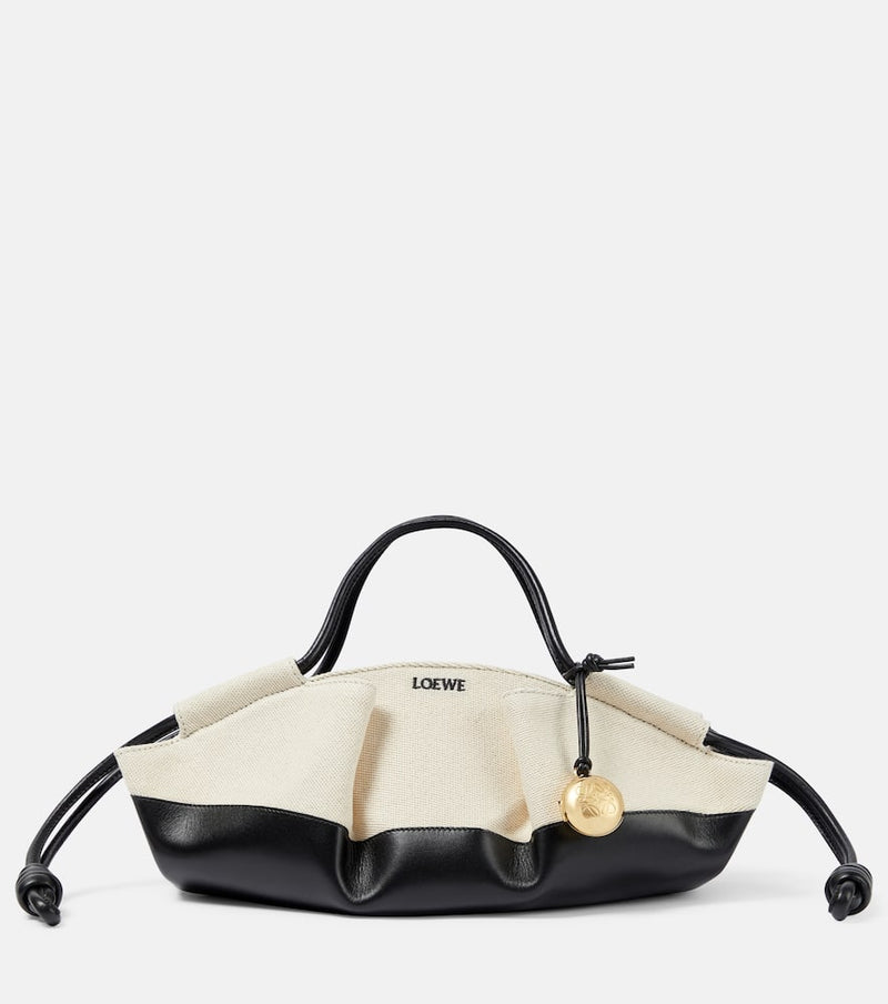 Loewe Paseo Small canvas and leather tote bag
