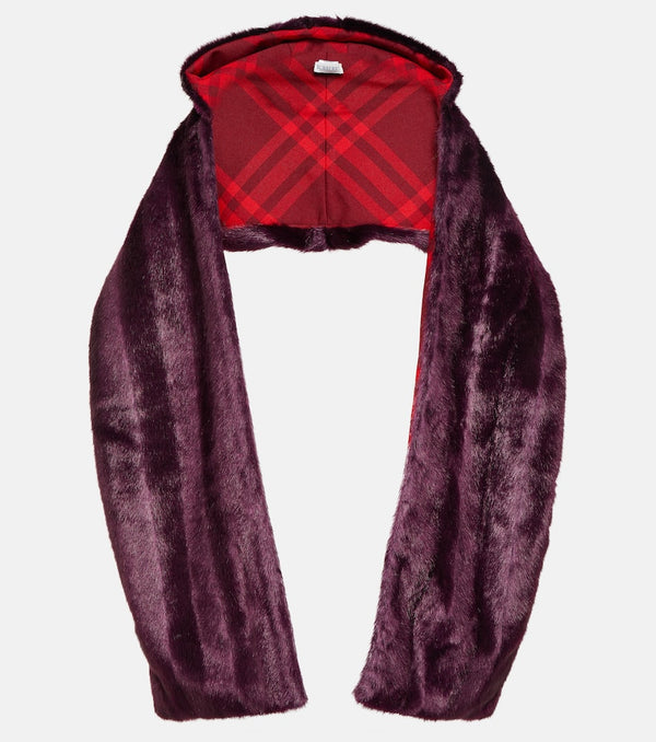 Burberry Faux fur scarf