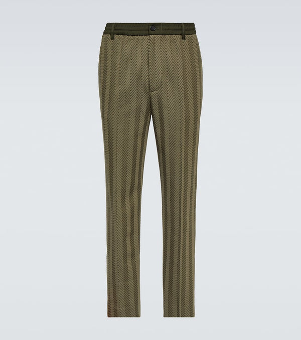 Missoni Zig Zag cotton-blend straight pants