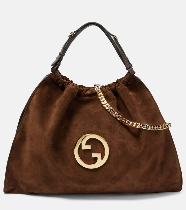 Gucci Gucci Blondie Large suede tote bag