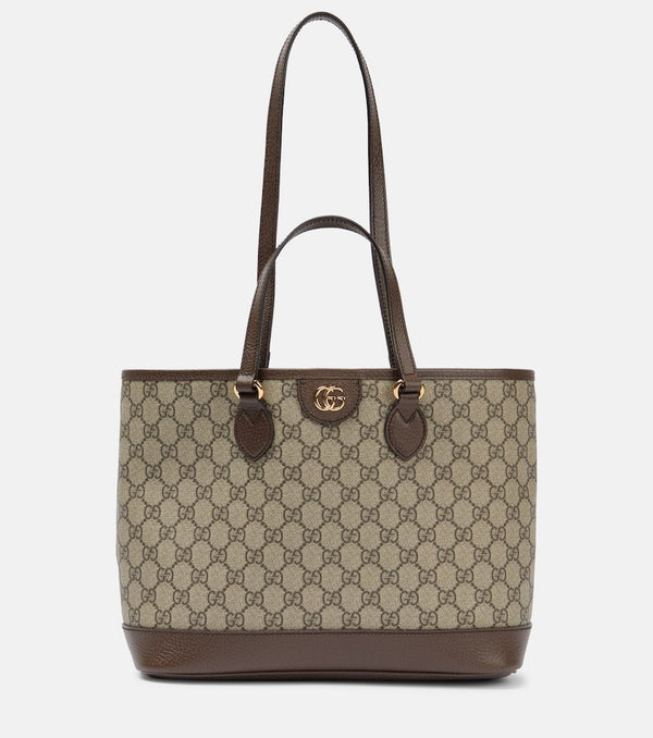 Gucci Ophidia GG Mini leather-trimmed tote bag
