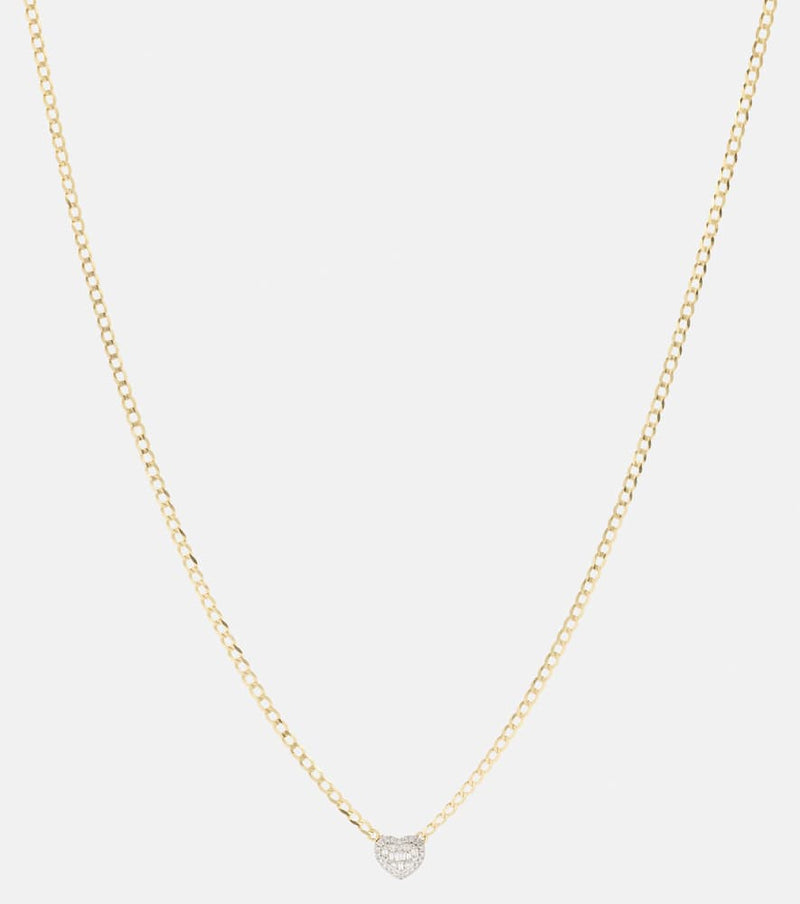 Stone and Strand 10kt gold necklace with diamond