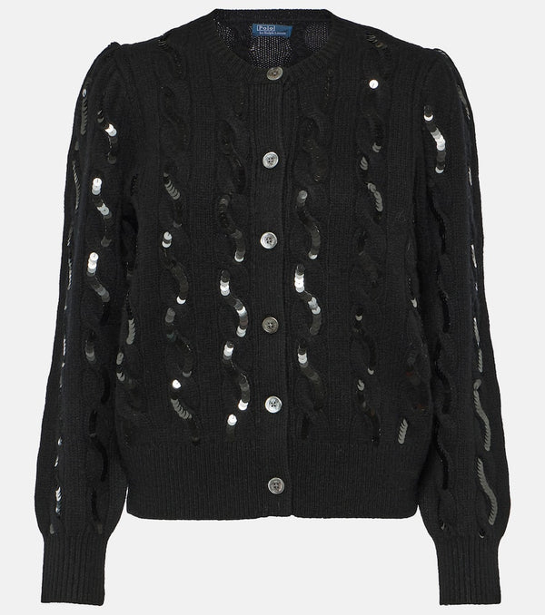 Polo Ralph Lauren Sequined wool and cashmere cardigan