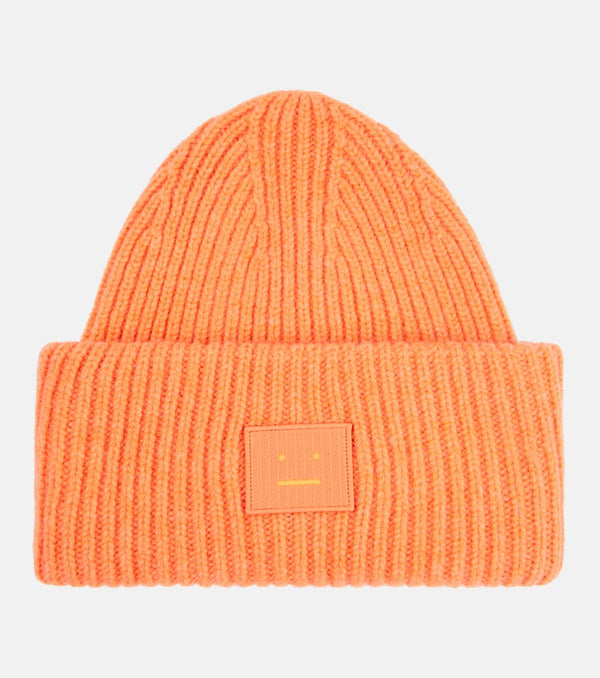 Acne Studios Pansy ribbed-knit wool beanie