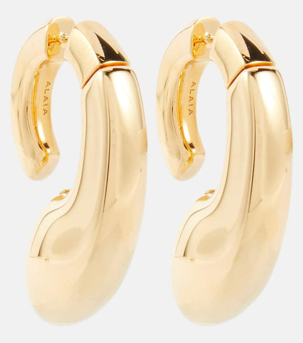 Alaïa Drip gold-plated earrings