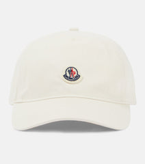 Moncler Logo cotton gabardine baseball cap