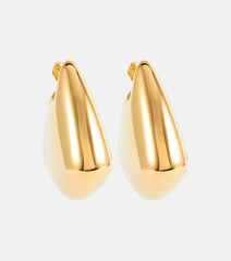Bottega Veneta Fin Large 18kt gold-plated earrings