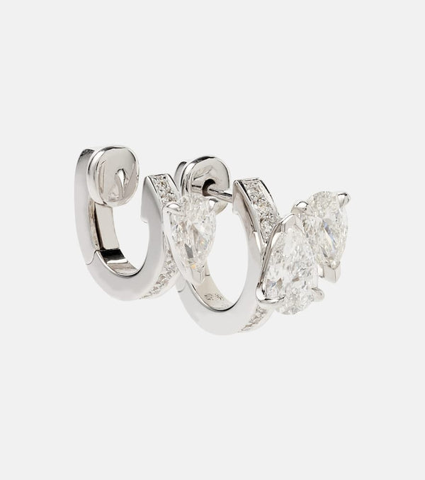 Repossi Serti Sur Vide 18kt white gold single earring with diamonds