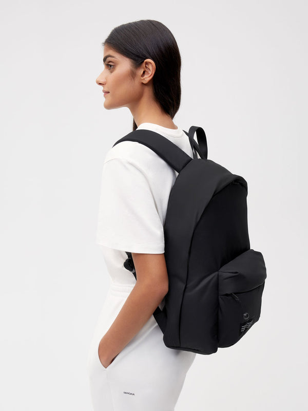 PANGAIA Nylon Padded Backpack black 