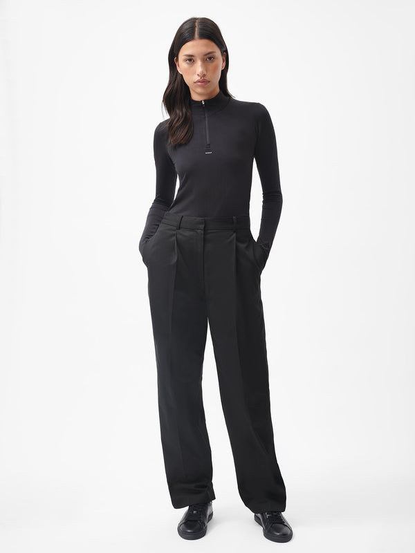 PANGAIA Women's Cotton Tailored Trousers black