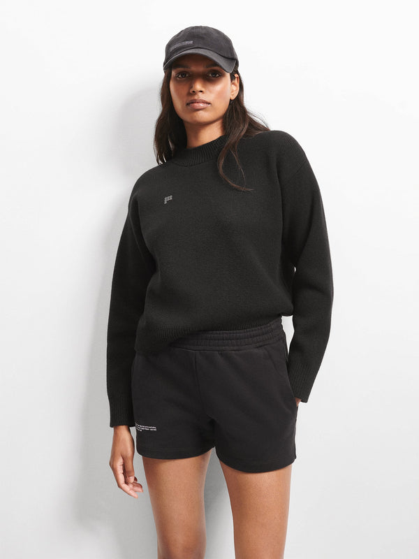 PANGAIA Women's Recycled Cashmere Sweater black 