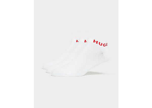 HUGO 3-Pack Invisible Socks White 