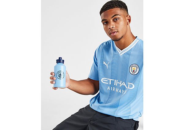 Official Team Manchester City FC Aluminium 500ml Water Bottle Blue
