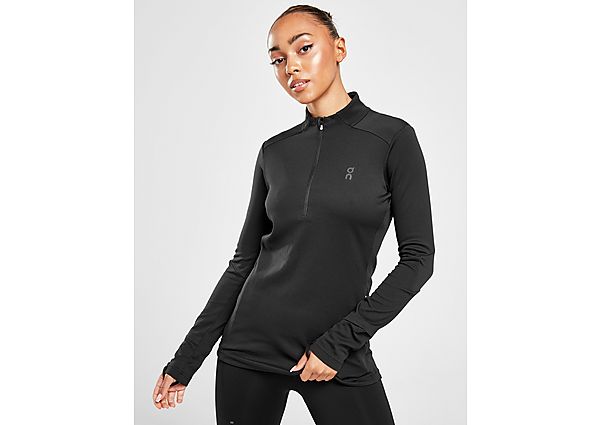 On Running Climate 1/2 Zip Top Black 