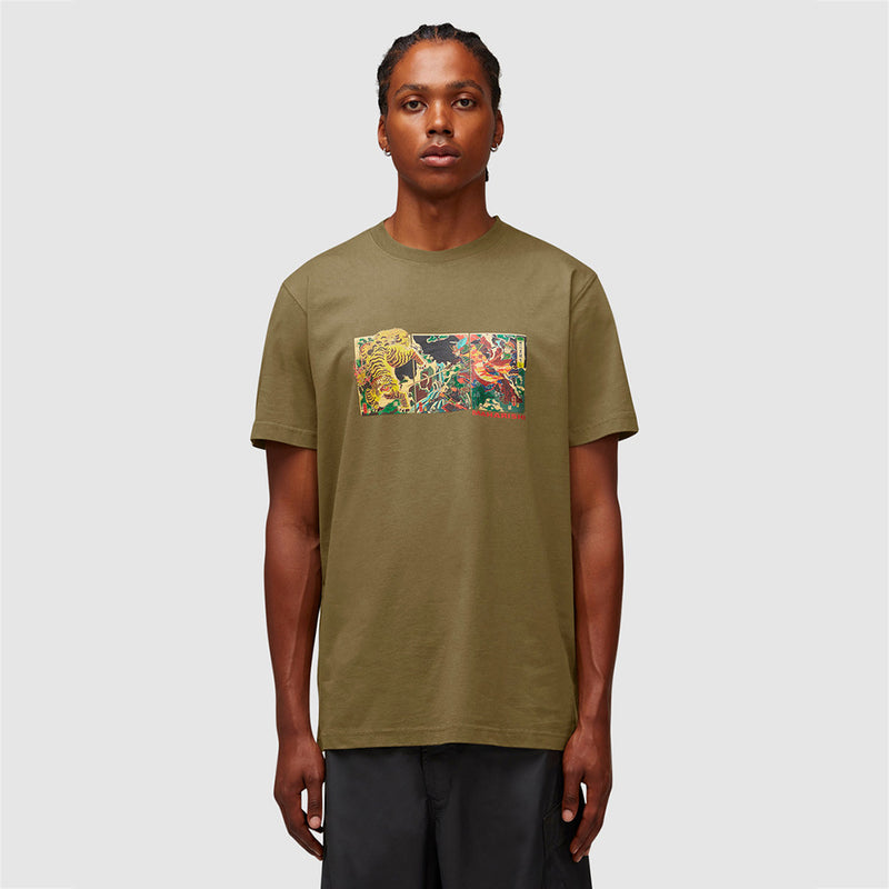 Maharishi Tiger VS Samurai T-Shirt Olive