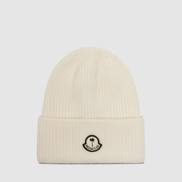 Moncler Genius X Palm Angels Knitted Hat Snow White